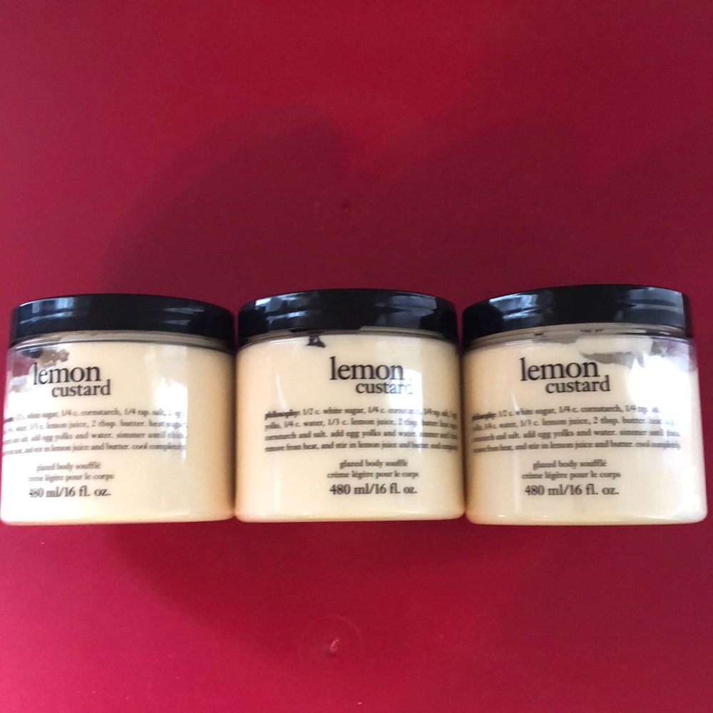 3 philosophy lemon custard 16oz body soufflé